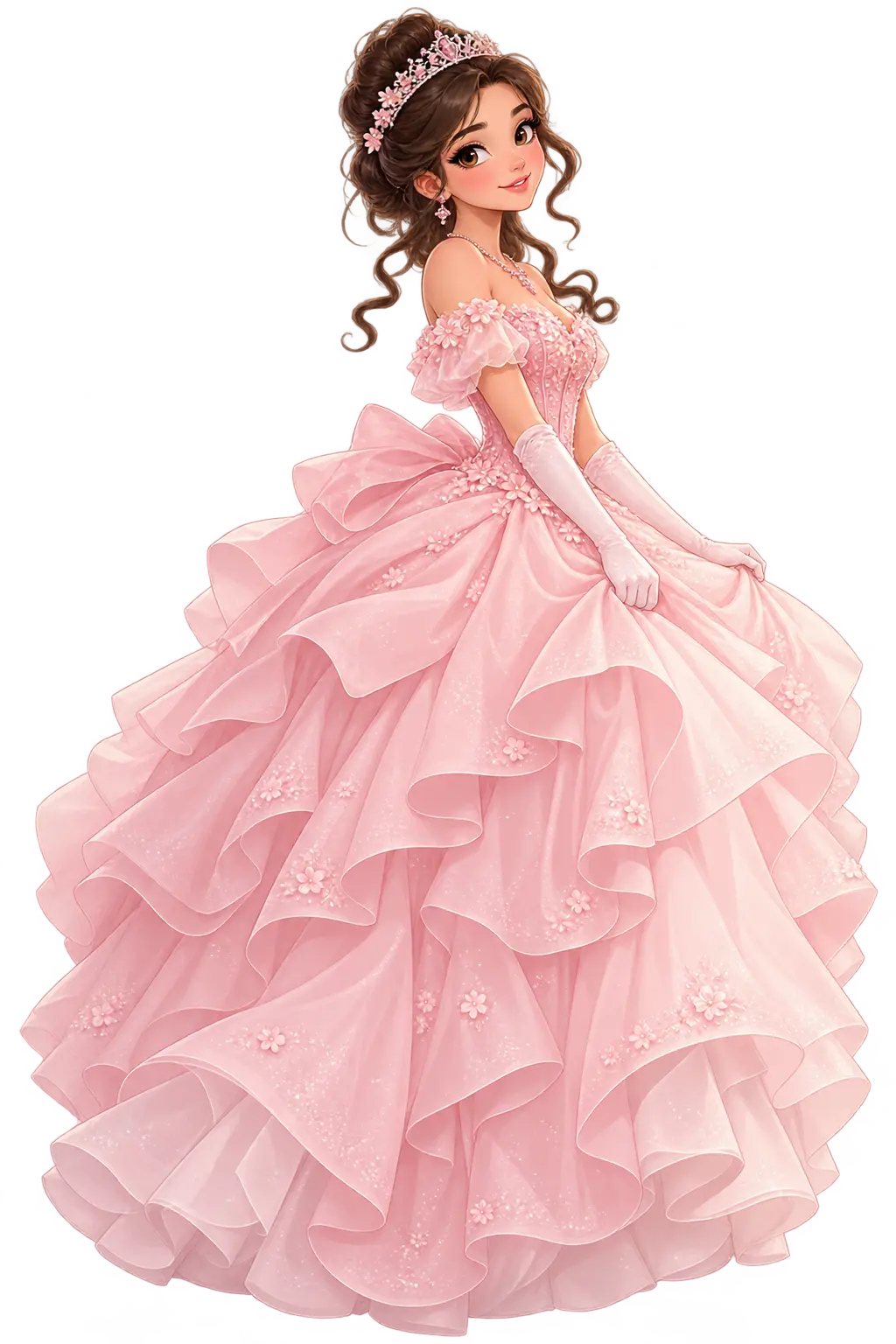 Fotografía de la quinceañera